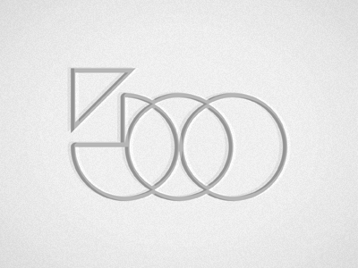 500 circles geometric michael spitz michaelspitz numbers numerals type typography