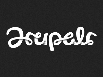 Drupalr branding custom type halftone hand lettering idenity identity script shading texture type typography wordmark