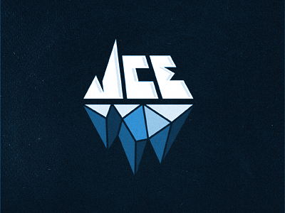 ICE branding cold facet ice ice burg identity logo michael spitz michaelspitz startup type typography