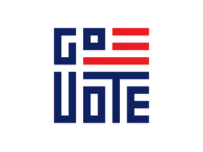 #GoVote 2016 design govote typography usa vote
