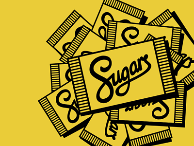 Sugars hand lettering illustration nyc packets poster quote script sugar type typography