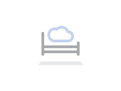 Light as a Cloud bed branding cloud floating identity levitation light logo mark mattress michael spitz michaelspitz