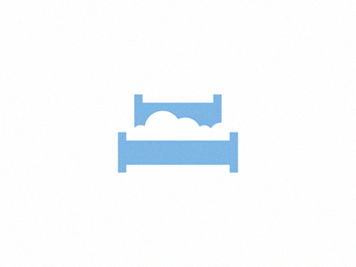 Cloud Bed bed branding cloud identity logo mark mattress michael spitz michaelspitz minimal sky