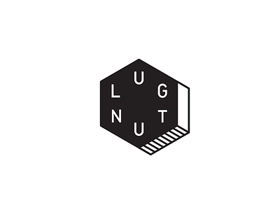 LUG NUT bolt branding identity logo lug nut machining mark tool type typography