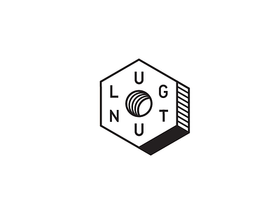 Lug Nut - V2 bolt branding identity logo lug nut machining mark tool type typography