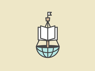 Nautical Knowledge atlas boat book branding education globe identity logo mark michael spitz michaelspitz monoweight nautical ship