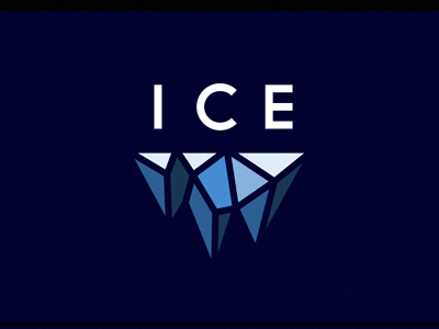 ICE blue branding cold faceted ice identity logo michael spitz michaelspitz