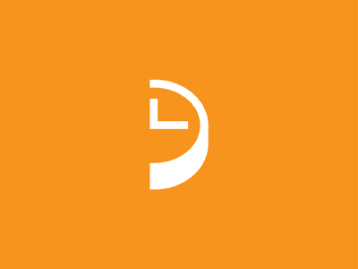 LD clock logo time monogram logomark mark identity branding ld michael spitz michaelspitz