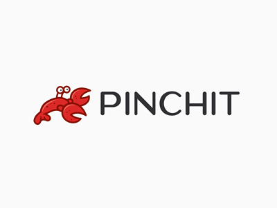 PINCHIT Logotype Update branding identity lobster logo logotype michael spitz michaelspitz pinchit update