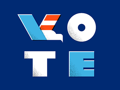 VOTE eagle elections govote lettering midterms type typography usa vote