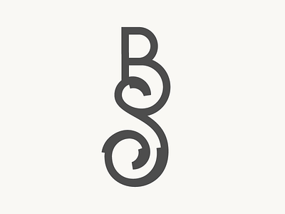 Botanical Monogram botanical branding bs floral identity lettering logo monogram