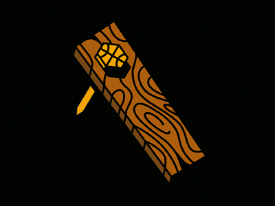 Don't Mess With Pittsburgh... 2x4 basketball illustration nail pittsburgh workers technical foul wood