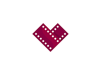 Charitable Filmaking branding film film strip filmmaking heart identity logo mark michael spitz michaelspitz
