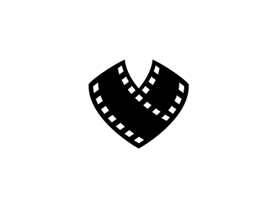 Charitable Filmaking V2 black and white branding charity documentaries film filmmaking heart identity logo