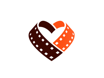 Charitable Filmaking : Mark Update 2 branding charity film film strip filmmaking heart identity logo mark