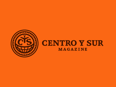 Centro Y Sur central globe identity logo magazine michael spitz michaelspitz plane round south sun travel