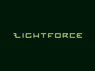 LIGHTFORCE custom type identity logo logotype type typography