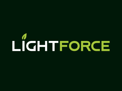 LIGHTFORCE : Final leaf logotype logo identity type custom type typography sans serif nutrition wordmark