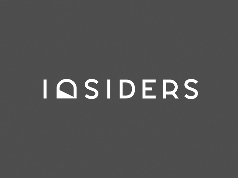 INSIDERS type typography logotype wordmark lettering custom type identity branding logo tunnel michael spitz michaelspitz