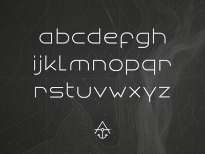 ANCHOR Type : Lowercase anchor custom type font map michael spitz michaelspitz monoweight nautical type typeface typography