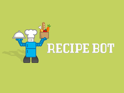 Recipe Bot : Final chef cooking food fridge identity logo recipe robot tank type typography