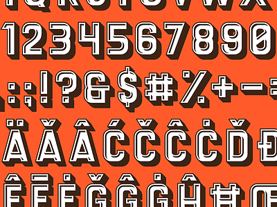 Coffee Pot : Progress characters diacritics display font glyphs latin lettering letters numbers numerals retro titling type type specimen typeface typography wip