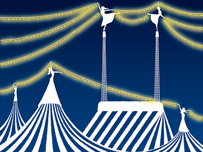 Blue Night Circus illustration