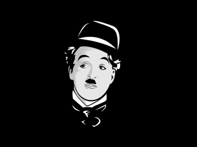 Chaplin cartoon charlie charlie chaplin coreldraw draw ilustracion