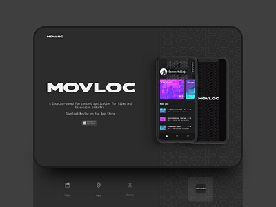 Landing Page - Movloc App Concept