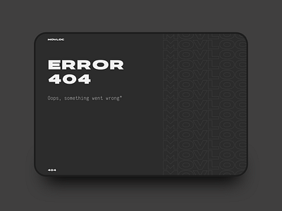 Error 404 - Movloc App Concept