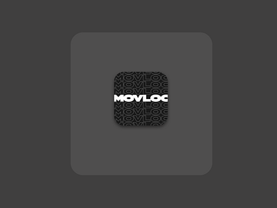 App Icon - Movloc App Concept app appdesign appicon appicons application brutalism clean concept design interface minimal movies pullbear retro sketch typography ui ux web website