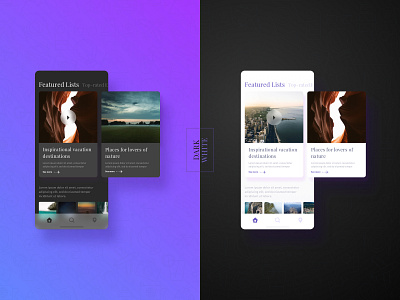 Travel Application app design flat type typography ui ux