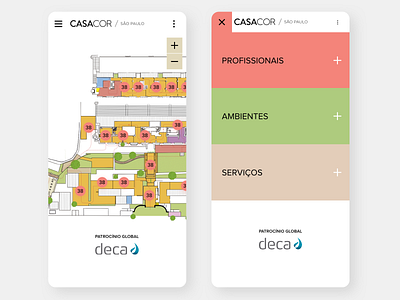 CASACOR Map 2019 design illustration ui