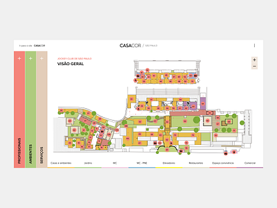 CasaCor 2019 - Desktop Map design icon illustration map ui