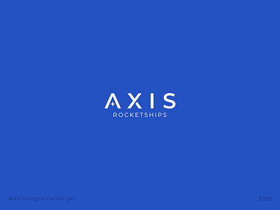 1/50 | AXIS ROCKETSHIPS | #dailylogochallenge branding brno challenge dailylogochallenge design ivankebeles logo rocket space universe