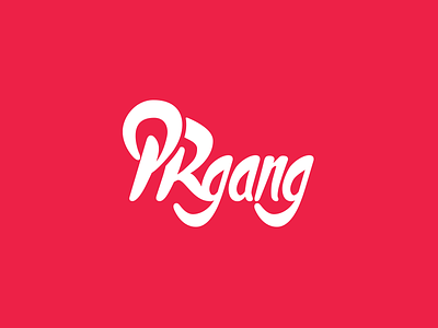 PRGANG LOGO brand firm gang handwrite logo pr prgang public relations student university