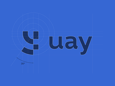 UAY - Logo design grid brand identity branding branding design design design agency grid identity logo design logo designer smart logo structure visual identity y y logo