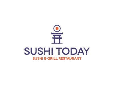Sushi Today all4leo blue clever logo food logo japan logo orange smart logo sushi sushi logo today torri logo