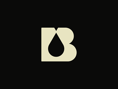 B OIL - Negative space logo