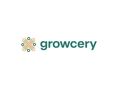 Growcery logo design