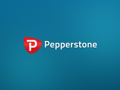 PP all4leo blue corporate design icon identity leo logo logotype p pepper pepperstone red stone trader white