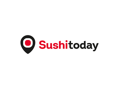 Sushi + Pin Point brand branding clever logo creative food identity japan pin pin point restaurant smart logo sushi