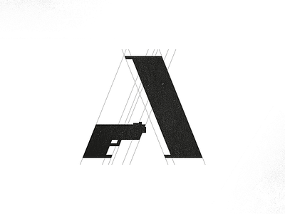 Ammunition Logo a a icon ammunition army clever logo gun logo design logo icon revolver rifle smart logo weapon