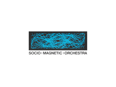 Socio Magnetic Orchestra all4leo art black blue design leo logo logotype magnetic orchestra social socio white