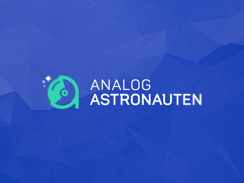 Analog Astronauten brand business logo identity branding cosmonaut a icon clever logos smart logos clever logo smart logo astronaut a