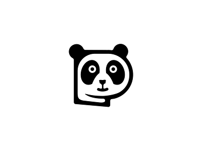 Panda Logo Design anima clever logo cute logo cute panda icon letter p p p icon panda panda logo smart logo