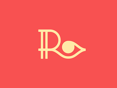 R+Eye eye eyes logo logo design r r icon red logo smart logos