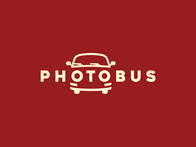 PhotoBus Logo Design bus car icon clever logo logo design photo photobus smart logo t2 transporter volkswagen vw