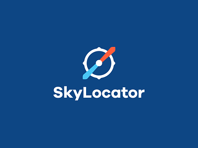 Sky locator compass design idea logo propeller sky smart logo travel