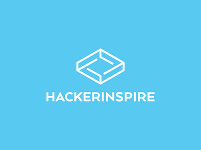 HackerInspire Logo Design blue design hacker inspire logo logos